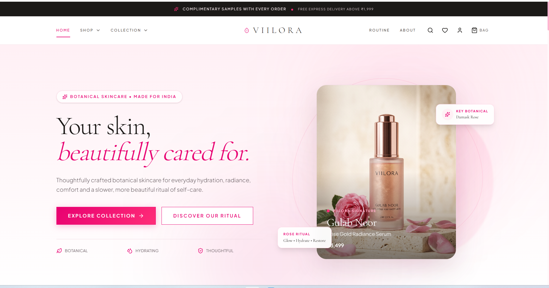 Viilora — Luxury Skincare FullStack